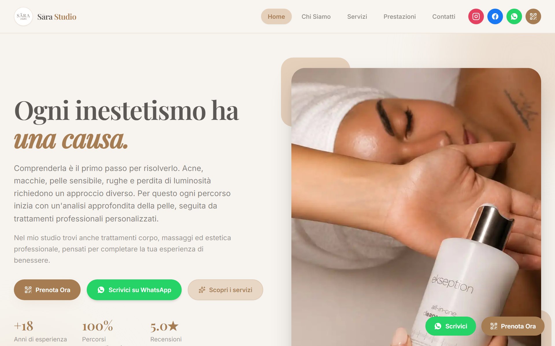 Anteprima sito Sara Studio