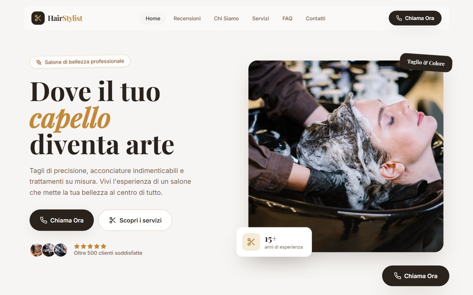 Anteprima sito Hair Stylist Srl