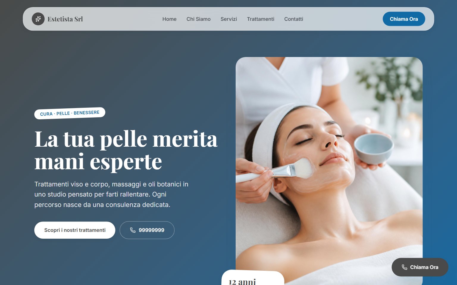 Anteprima sito estetista srl 